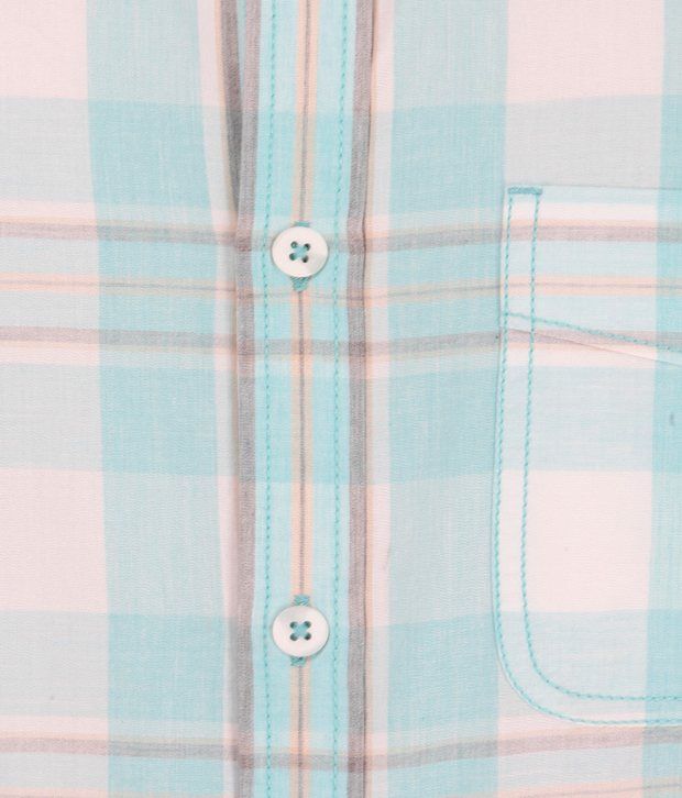 baby blue checkered shirt