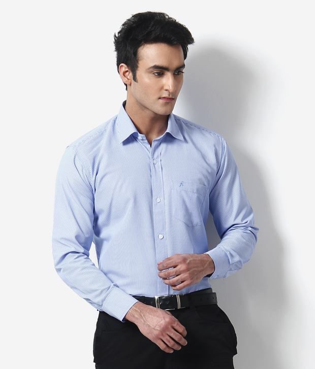 Fashion Unfolded Classy Blue Striped Formal Shirt - Buy Fashion ...