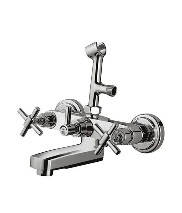 Buy Hindware Wall Mixer With Hand Shower Arrangement Only With Crutch