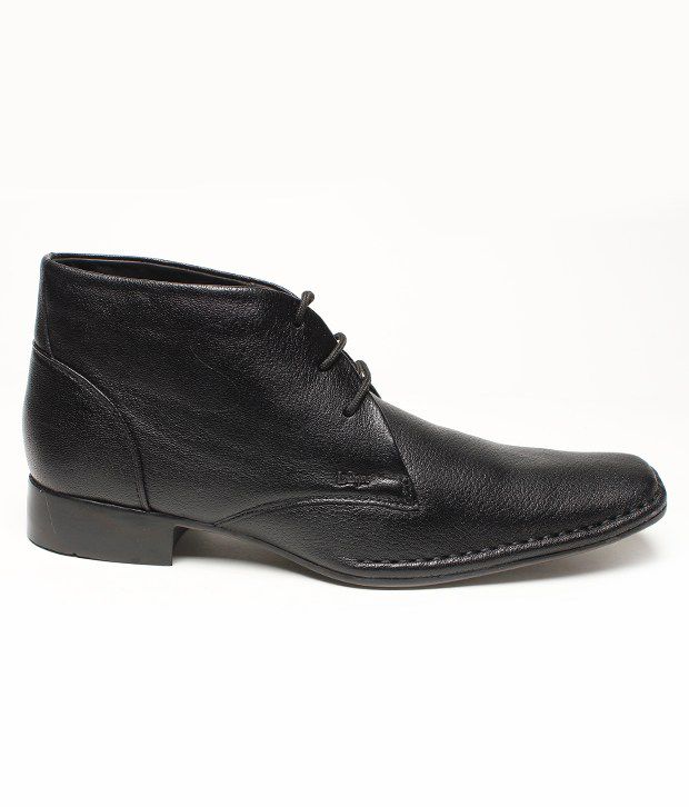 Lee Cooper Black Ankle Length Boots - Buy Lee Cooper Black Ankle Length ...