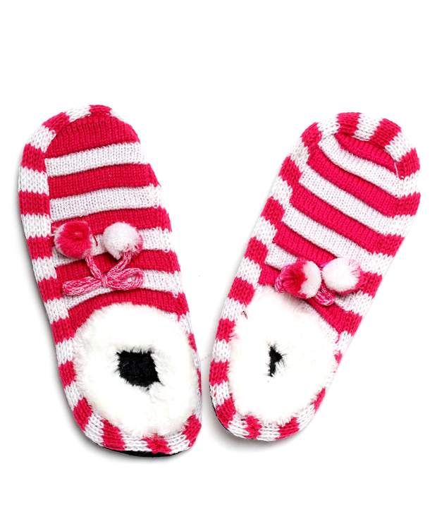     			Bizarro.in Stripes Design Women's LightPink Footies