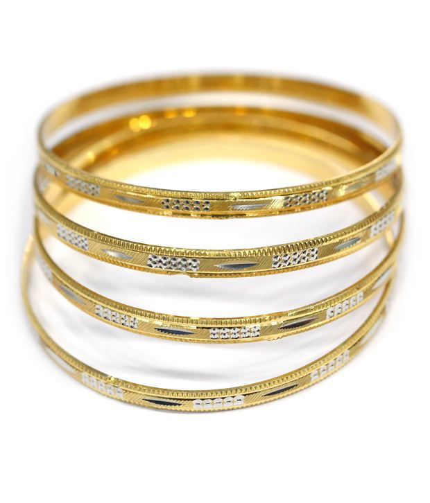 The Heritage Inc. Gold Plated Daily Wear Bangles: Buy The Heritage Inc ...