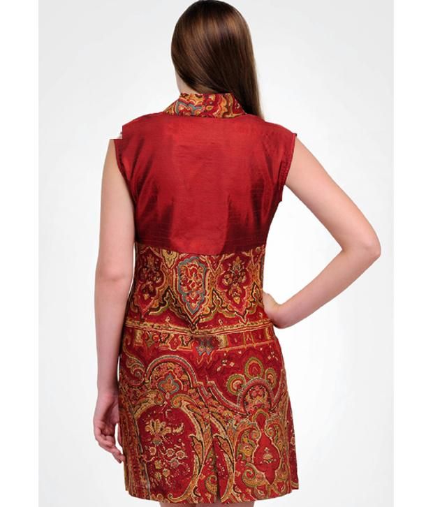 jamawar short frock design