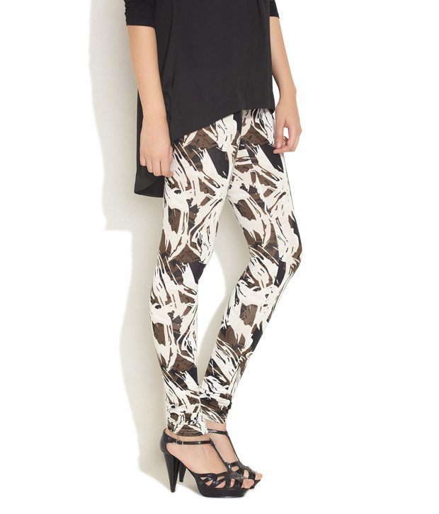 Printed White Cotton Leggings with Dupatta, Size: S-XXL at Rs 245 in Dum Dum