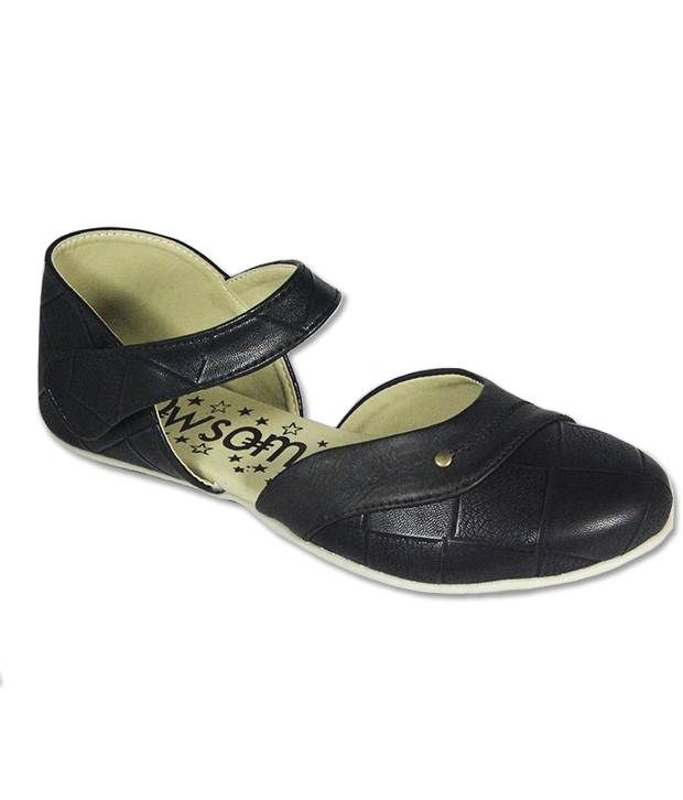 OWSOME Ladies Black Belly Shoes Price in India- Buy OWSOME Ladies Black ...