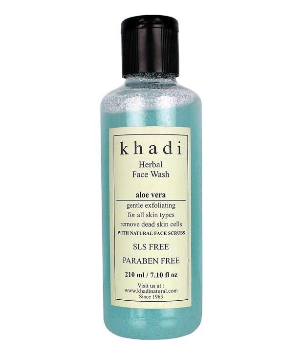 Khadi Khadi Aloe Vera Face Wash With Scrub 210 Ml Buy Khadi Khadi