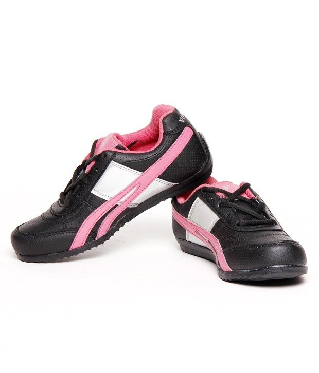 Volley Black & Pink Sports Shoes Price in India- Buy Volley Black ...