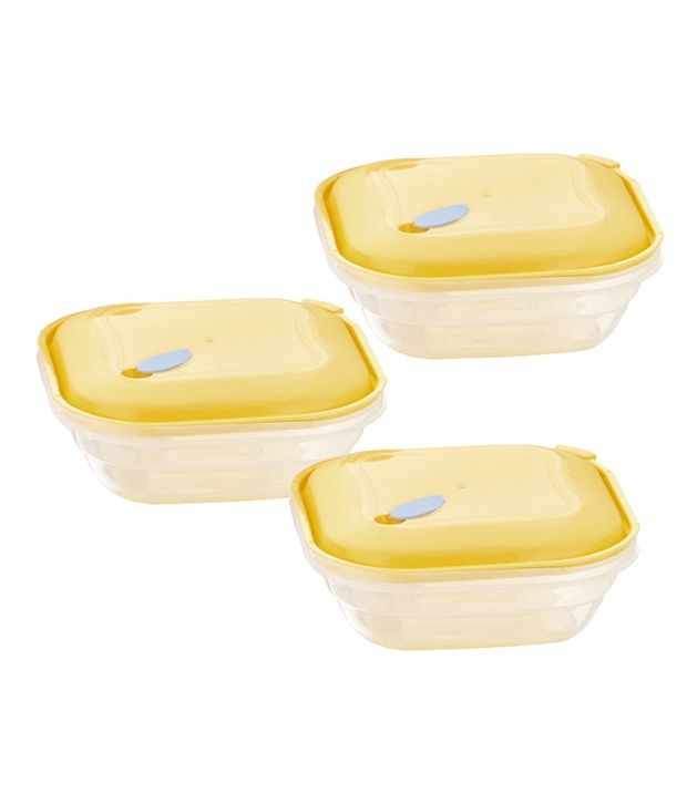 Prime Housewares Microwave Food Saver Container 600 ml Set of 3 Pcs