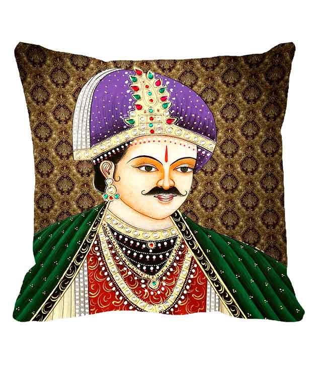 MeSleep Royal Digitally Printed King Cushion Cover Green Buy Online