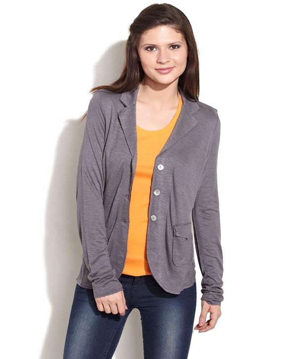 Buy UCB Dark Grey Polyester Jacket Online at Best Prices in India - Snapdeal