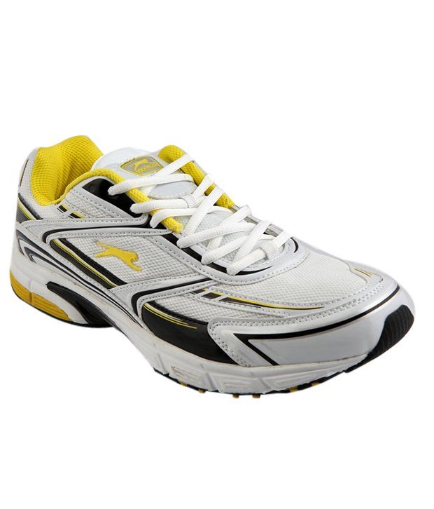 Slazenger White & Black Sports Shoes: Buy Online at Best Price on Snapdeal