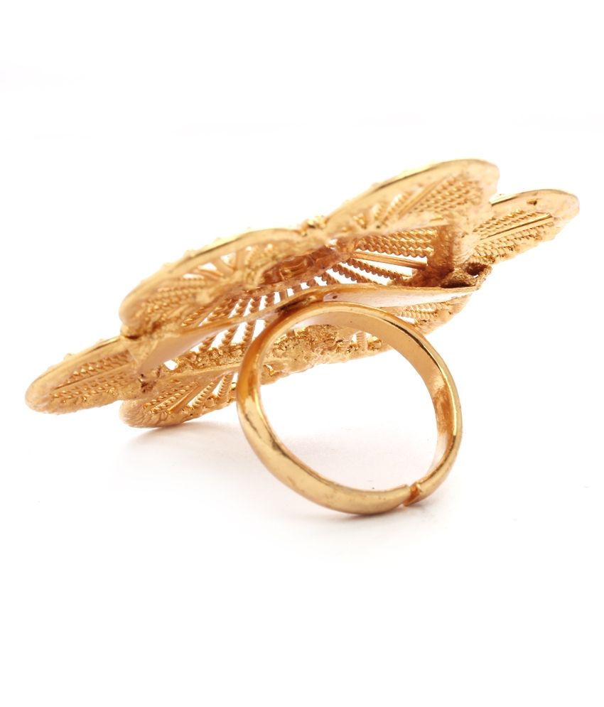 Bengali Gold Plated Ring By Dhakeshwari Buy Bengali Gold Plated Ring