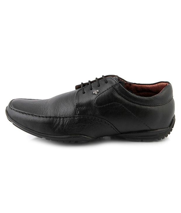 provogue black formal shoes