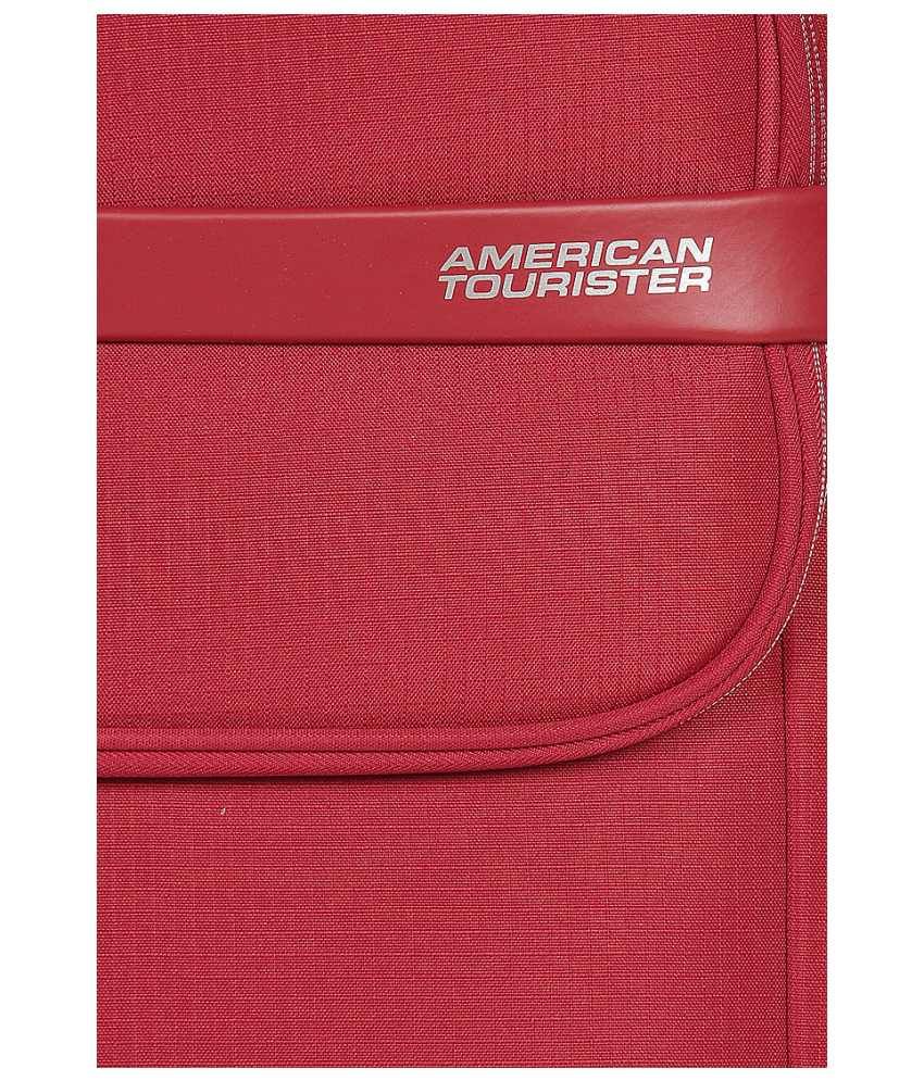 American Tourister Medium Size Superlite Red Spinner 4W Trolley 66 cm