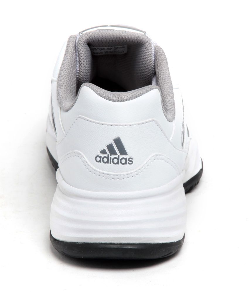 adidas sturdy white sports shoes for mens