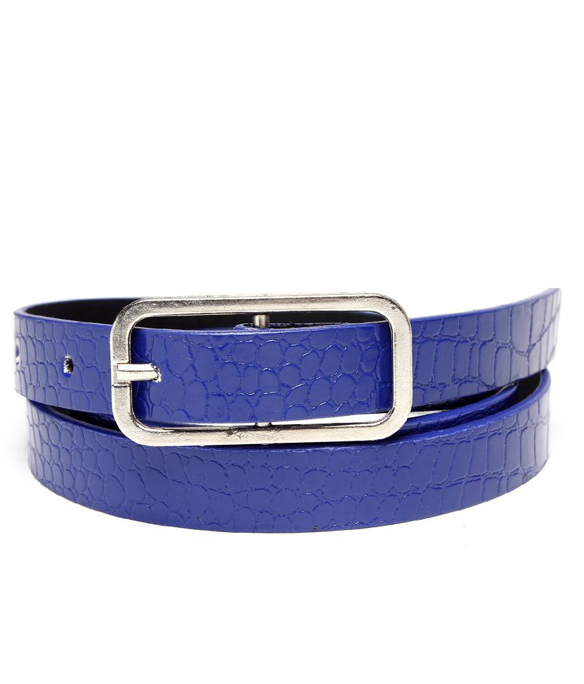 Tobo Blue Self Croc Design Belt For Women: Buy Online at Low Price in ...