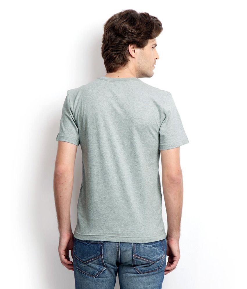 Nike Light Gray Cotton T Shirt Buy Nike Light Gray