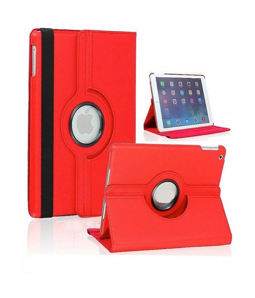     			RKA 360 Degree Rotating PU Leather Case Cover For Apple iPad Mini 7.9 Inch Tablet 2nd Gen Red