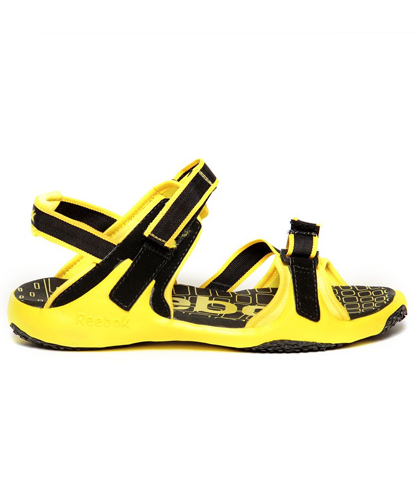 Reebok Adventure Grail Lp Black & Yellow Floater Sandals - Buy Reebok ...