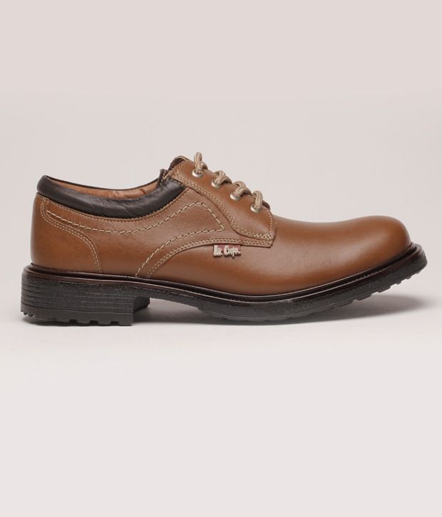 lee cooper tan casual shoes