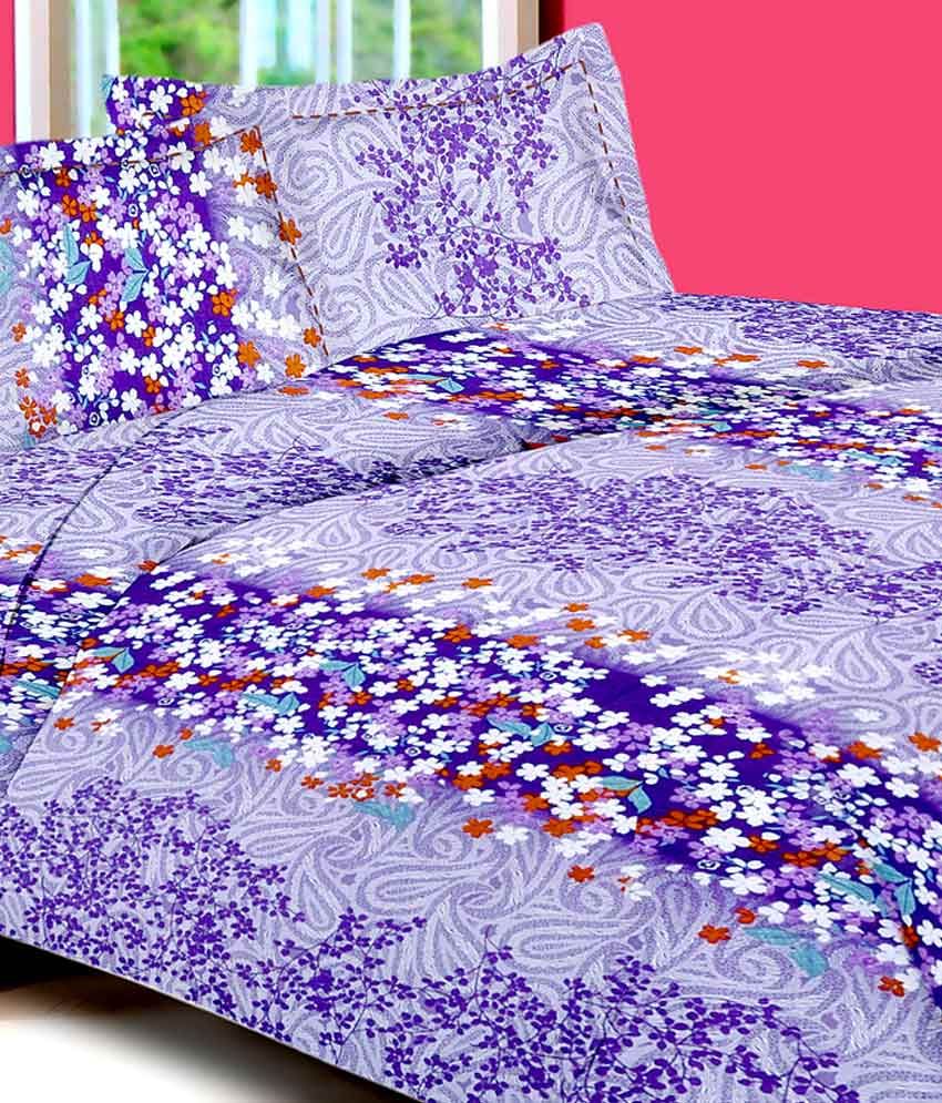 StoryHome Pretty Double Bed Sheet Combo Of 2 Buy StoryHome Pretty