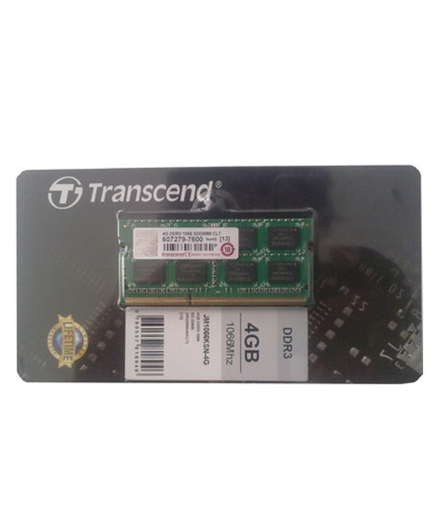     			Transcend DDR3 4 GB Laptop RAM (JM1066KSN-4G)