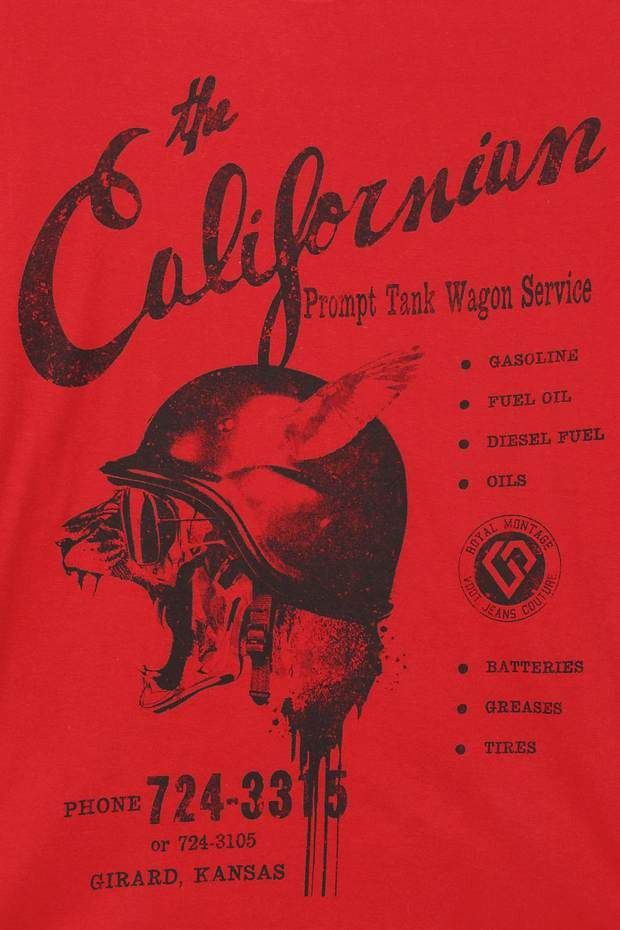 van heusen red tshirt