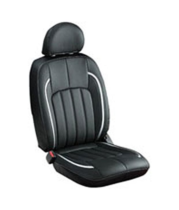 bardi  pu leather car seat covers  toyota  black  silver