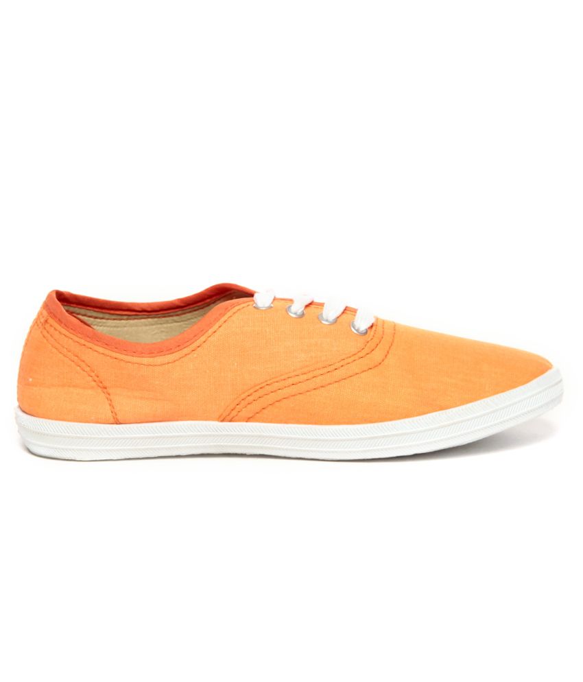 Slazenger Pastella Orange Canvas Shoes Price in India- Buy Slazenger ...