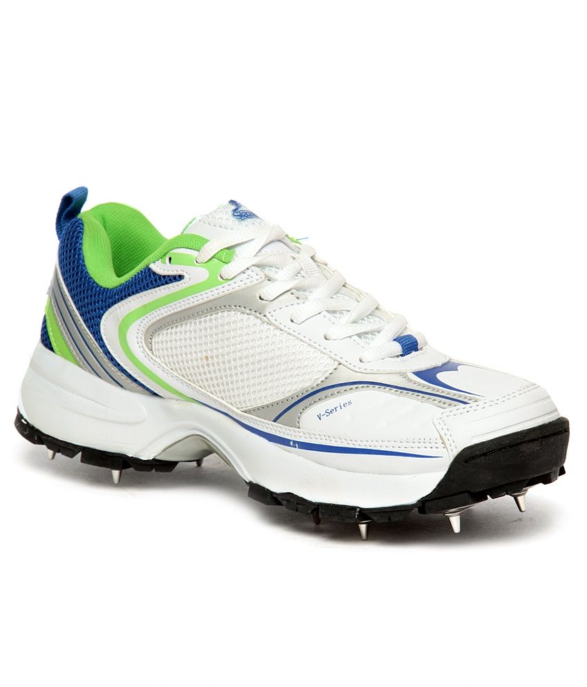 Slazenger Sussex White & Green Cricket Shoes Buy Slazenger Sussex