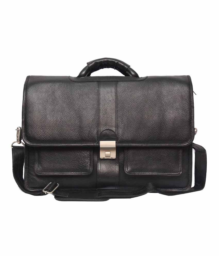 C Comfort Black Leather 15 inch Laptop Messenger Bags Buy C Comfort