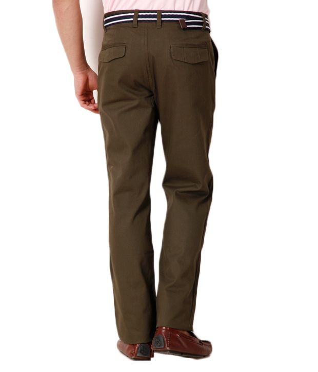 olive trousers men