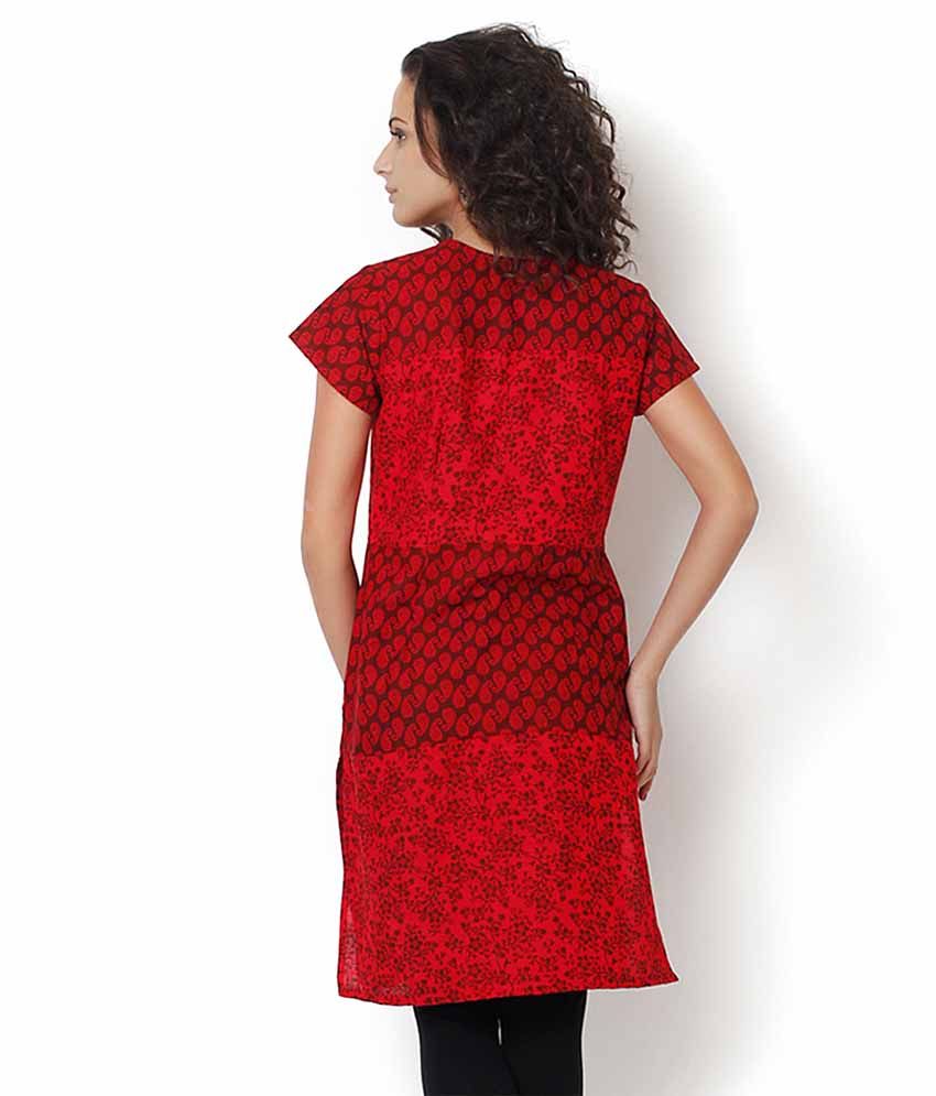 horizontal line kurti