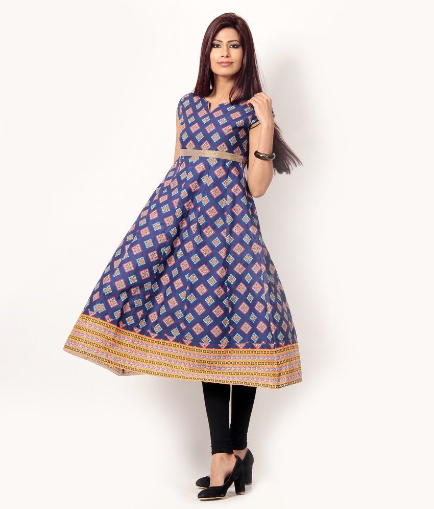 anarkali cotton kurti