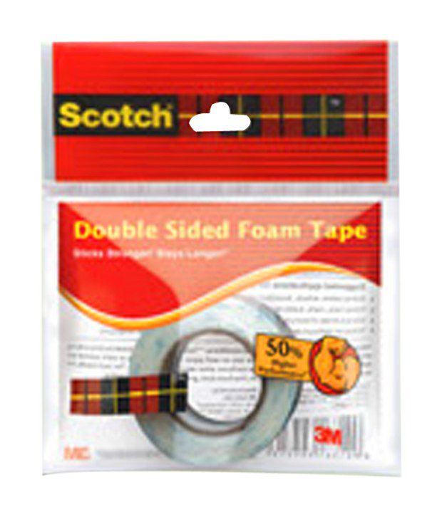     			3M Scotch 1 Inch Core Double-sided Tape Roll (24mm x 0.75m) (Pack of 3)
