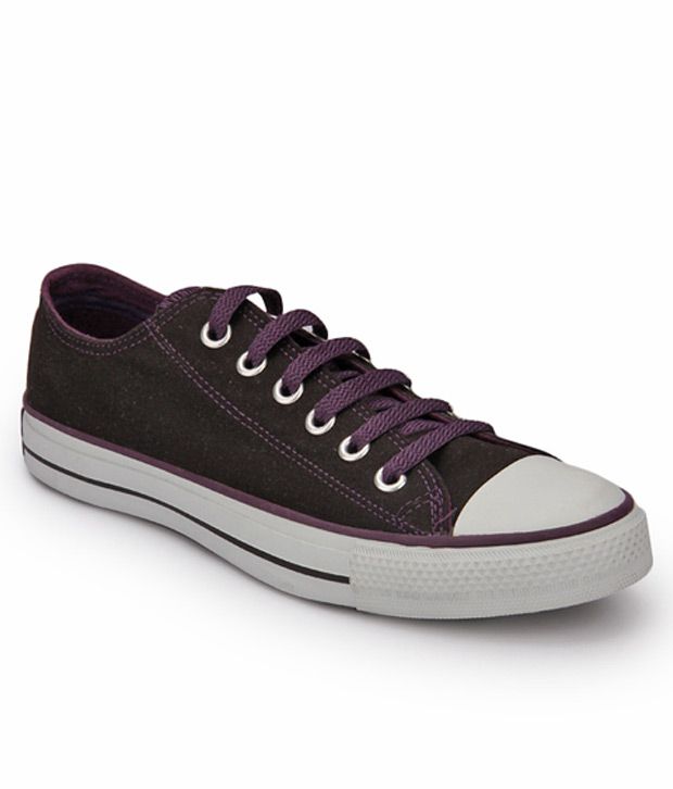 black and purple converse