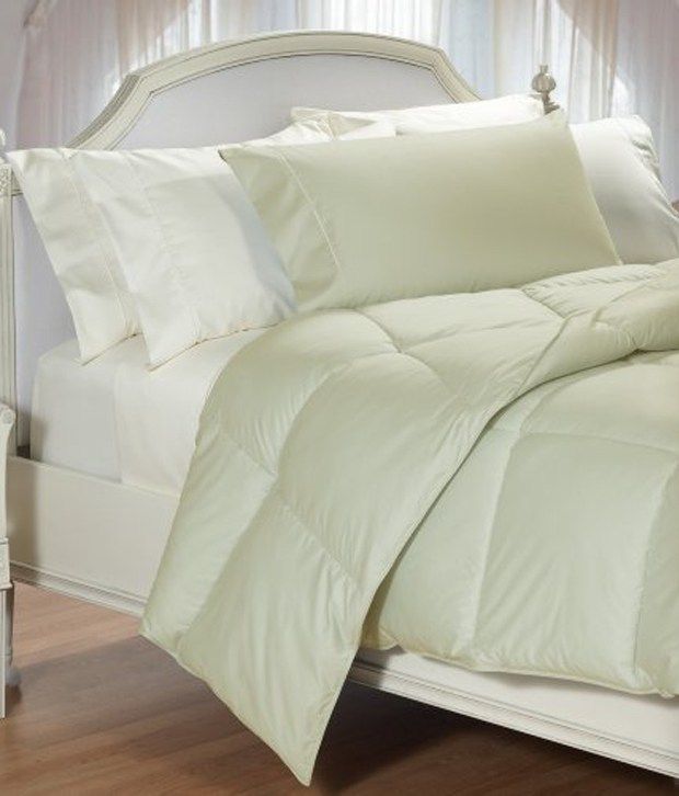 Cuddledown 400TC Colored Synthetic Comforter Full Level 2 Sage Buy