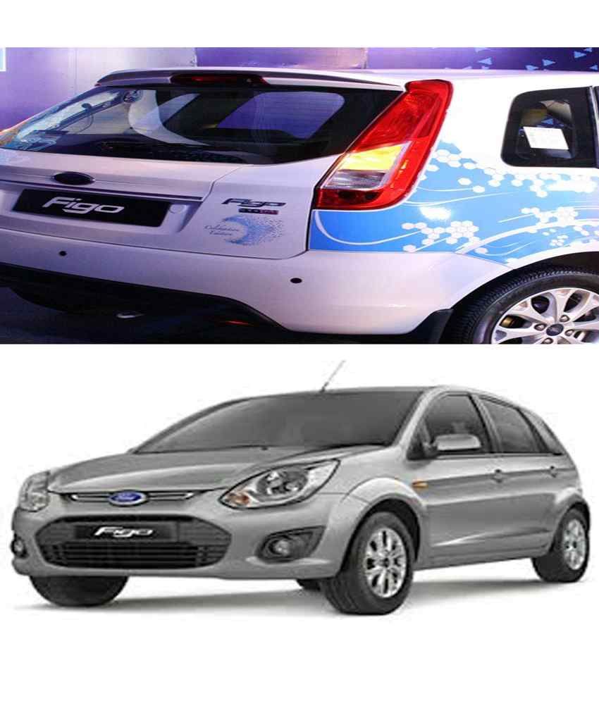 Shopper's Hub Car Body Coloured Spoiler Ford Figo Moondust Silver