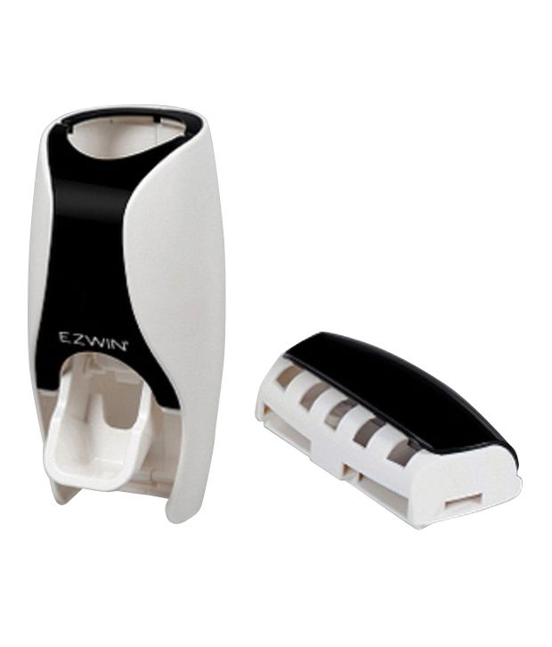     			Everything Imported Automatic Toothpaste Dispenser with Toothbrush Holder