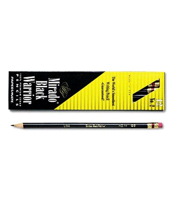 Paper Mate Warrior Mirado Woodcase HB No.2 Pencil - 12 Per Pack Black ...