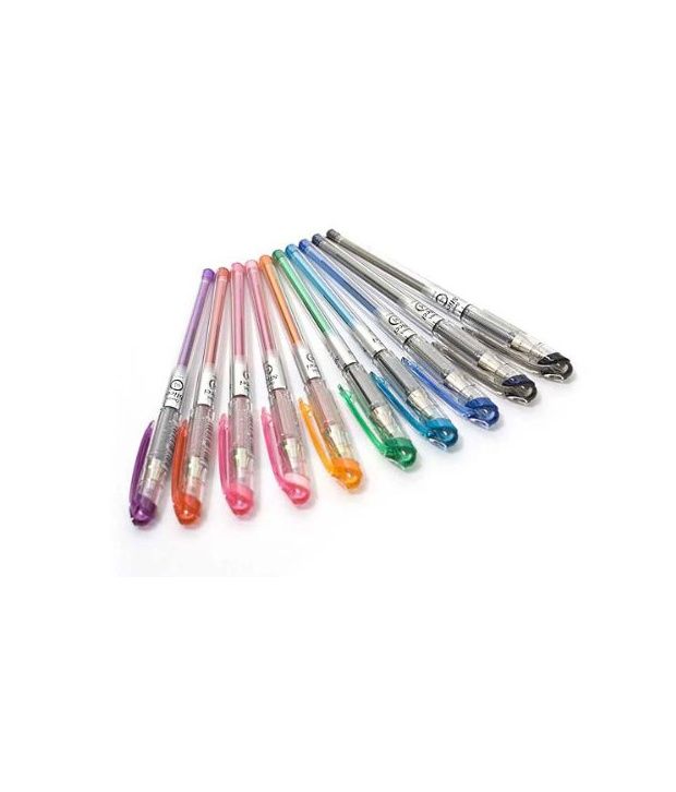 Pentel Slicci Gel 0 4mm Ink Pen 10 Color Set Japan Import Buy Online At Best Price In India Snapdeal
