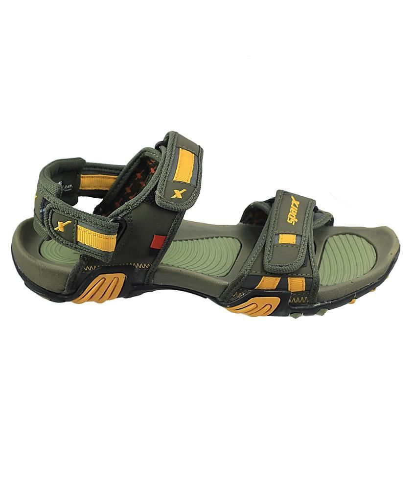Sparx Yellow \u0026 Green Floater Sandals 