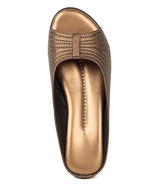 brown slip on heels