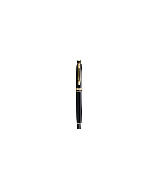 Waterman Expert with Black Gold Trim Medium Point Fountain Pen