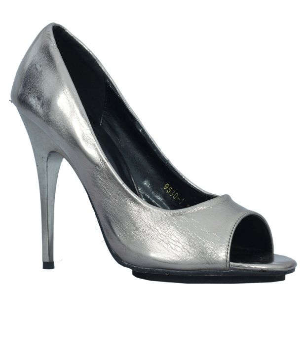 dark grey high heels