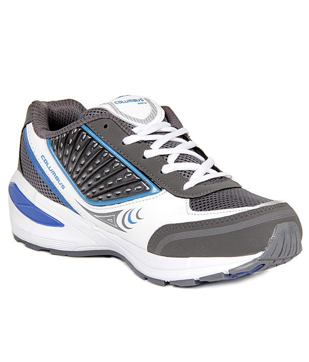 Columbus Grey \u0026 Blue Sports shoes - Buy 