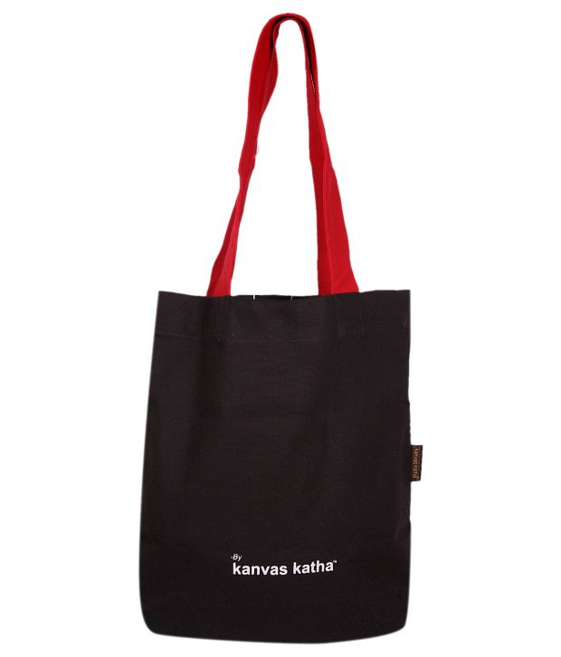 Buy Kanvas Katha KKB038B Black Tote Bag at Best Prices in India - Snapdeal