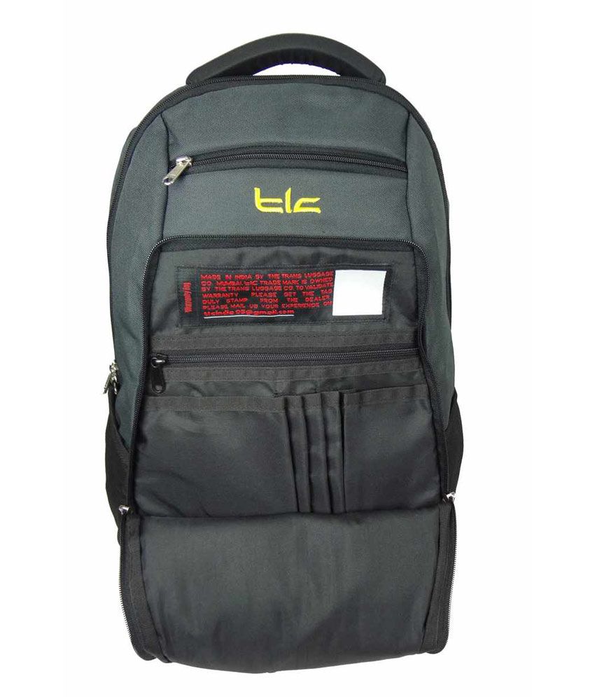 TLC Division Bel Backpack Bag for School College Travelling (Grey