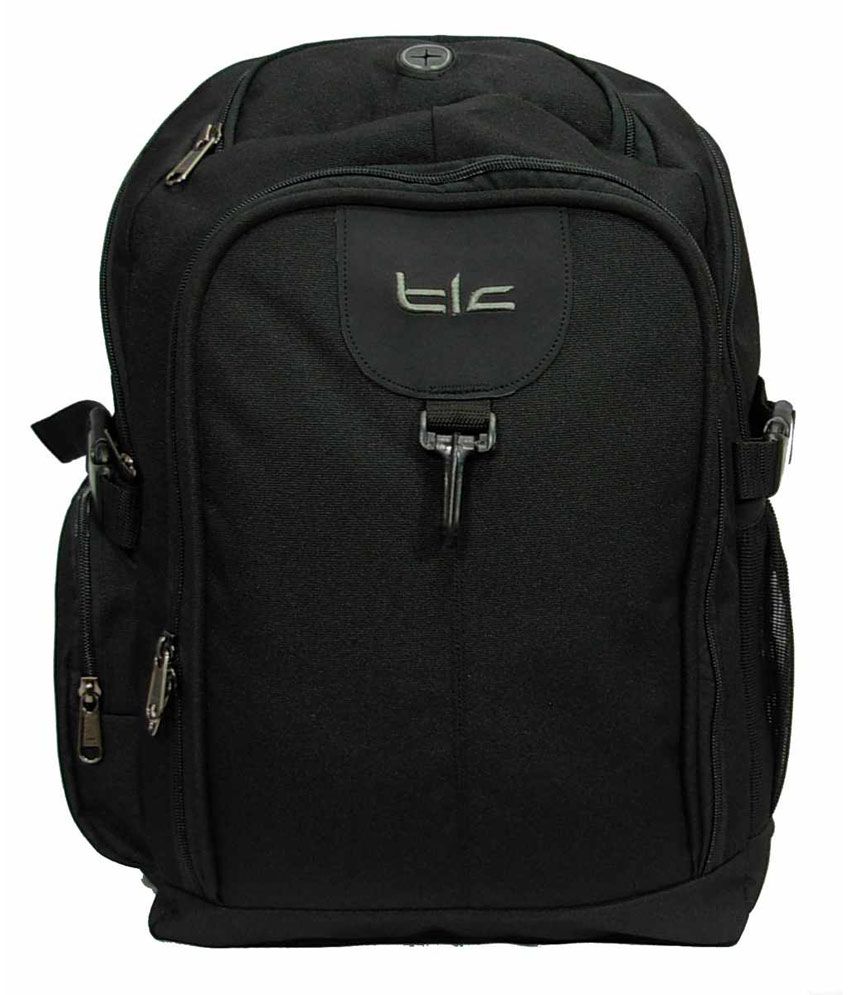 TLC Midway Backpack Bag for School College Travelling (Black) - Buy TLC ...
