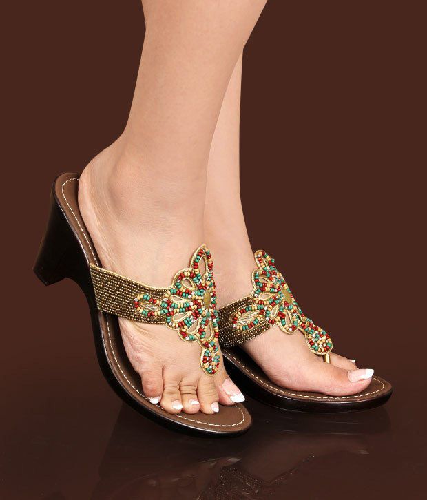 Catwalk Glitzy Bronze  Sandals  Price in India Buy Catwalk 